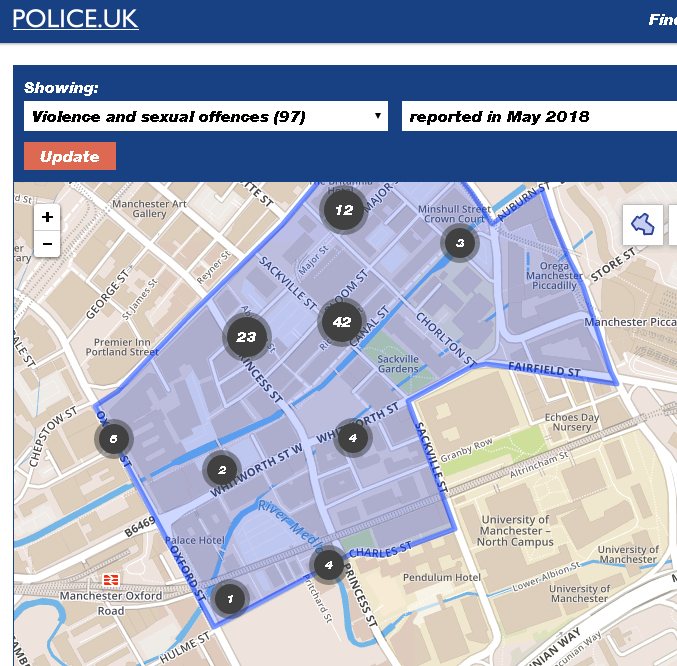80 reported violent & sexual crimes in the gay village in May 2018